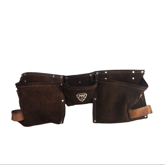 McQuire Nicholas MN 1932 Tool & Nail Belt Contractor Framing Leather - Picture 3 of 11